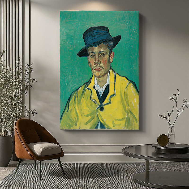 Portrait de Armand Roulin - Toile tendue par Vincent Van Gogh, 32 x 48