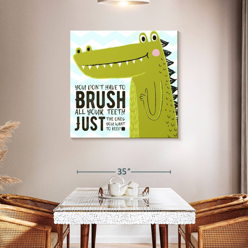 «Brush Dino», impression sur toile, H 39 po x l 39 po x P 1,25 po