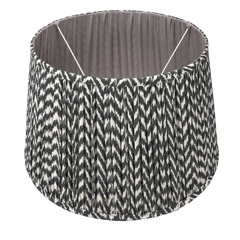 Mio Cotton Empire Lamp Shade ( Uno ), Black, 24.5cm H x 40cm W x 40cm D