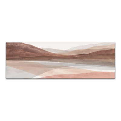 Paysage à l'aube sur toile
