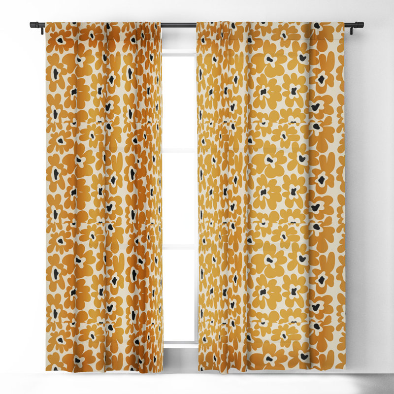 Xannder Blackout Curtain Single Panel, 50" W x 84" L