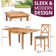 Hatcher 6 - Person Extendable Solid Oak Dining Set