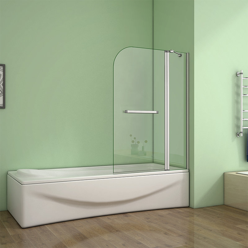 Nybria 1000mm W x 1400mm H Tub Door with Glass