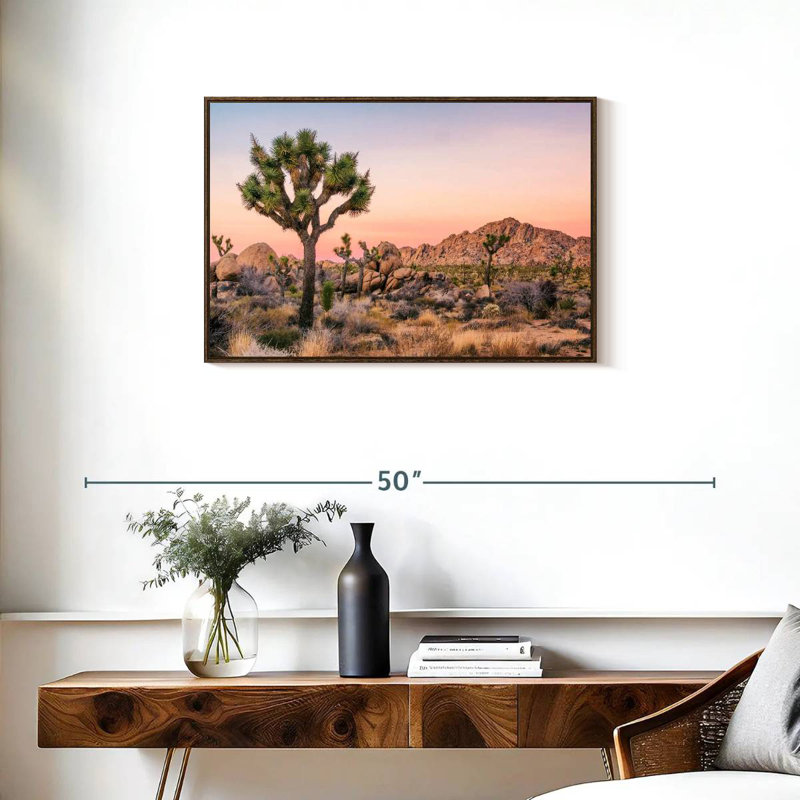 Joshua Tree Patch, Floating Frame Walnut, 31" X 21"