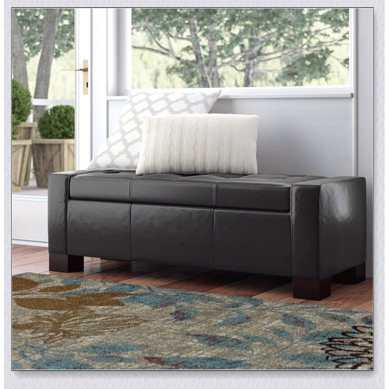 Banc de rangement avec repose-pieds Guernsey