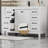 48" Modern Single Bathroom Vanity Cabinet Base Only, Sink Not Included-122876158-122876159
