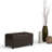 Sienna 33"W Upholstered Vegan Leather Transitional Rectangular Storage Ottoman Bench with Tufted Styling-1993390121