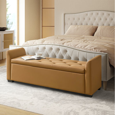 Stilla 57.75" W Tufted Storage Bench