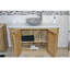 Delapaz 1231mm Single Bathroom Vanity with Vessel Stone Basin-37305132