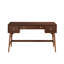 Bureau avec placage en noyer et solutions de rangement pratiques