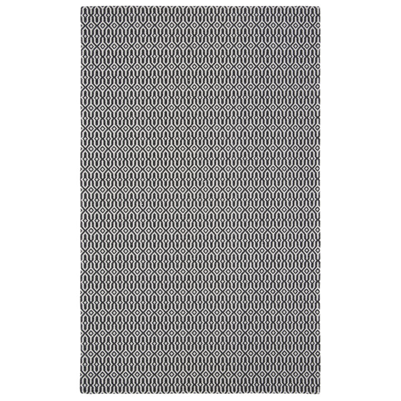 Tapis gris anthracite / gris Martha Stewart, Rectangle 4 pi x 6 pi