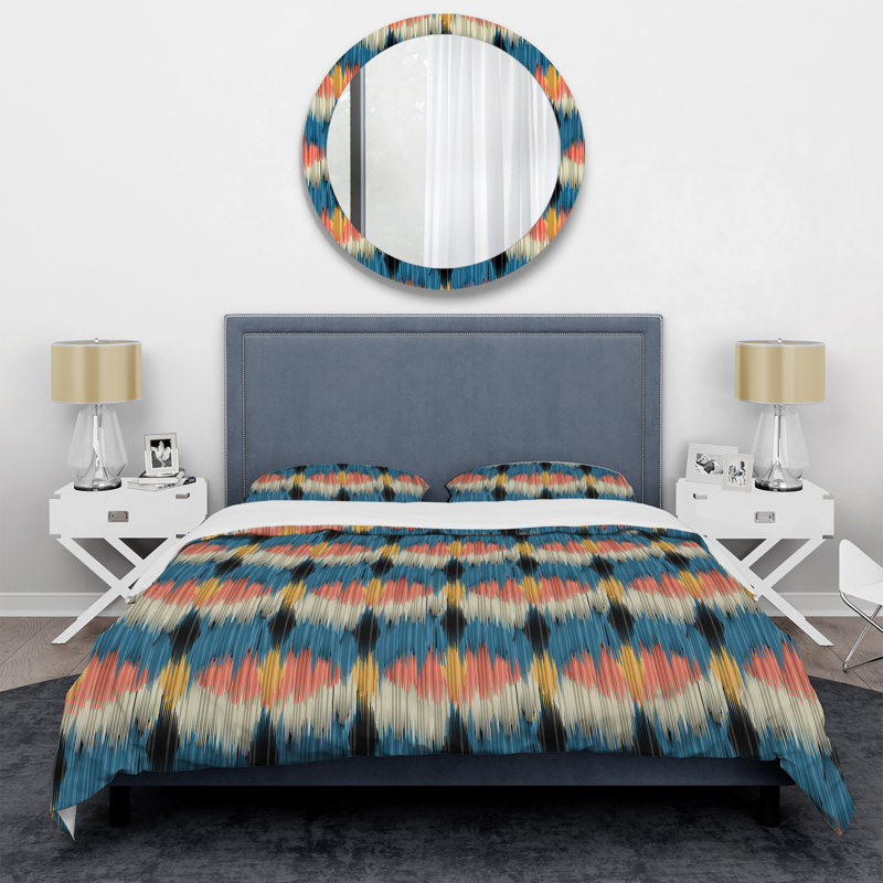 Polyester Abstract Duvet Cover, Twin Duvet Cover + 1 Standard Sham