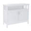 Buffet de rangement durable en bois aggloméré E1 avec tablettes réglables et finition laquée UV, parfait pour la vie organisée-285894943