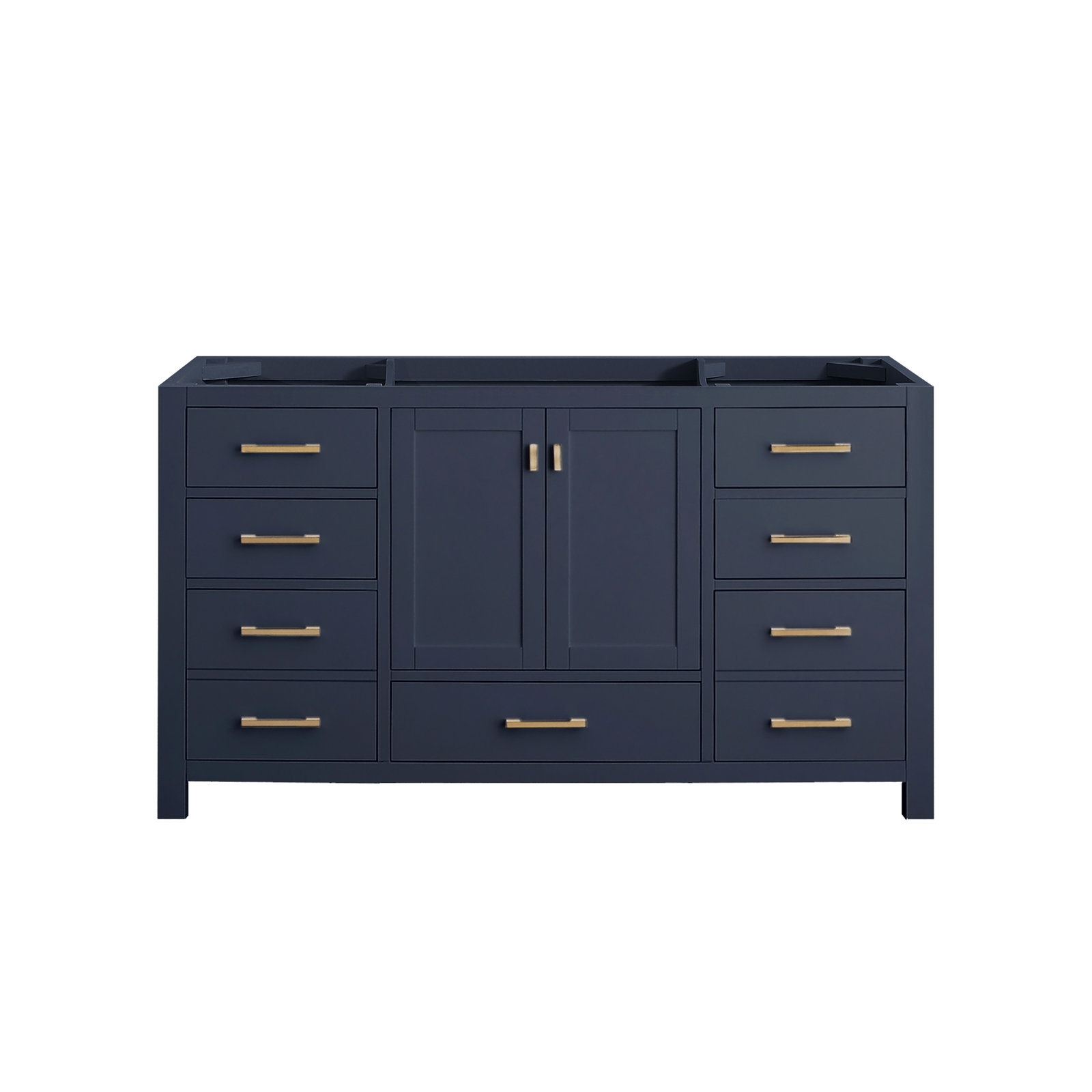 Reba Single Bathroom Vanity Base, Navy Blue