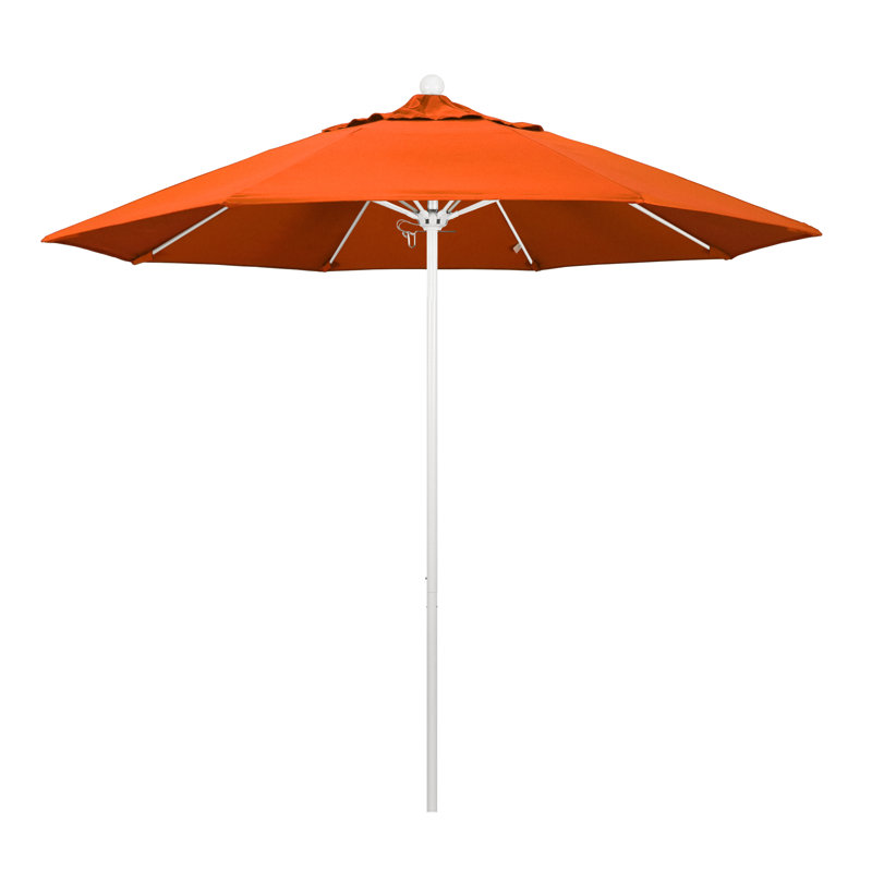 Parasol de marché 9 pi Hibo, Toile Sunbrella® Melon