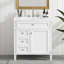 Armoire de rangement moderne 30 po avec 2 tiroirs et un tiroir basculant