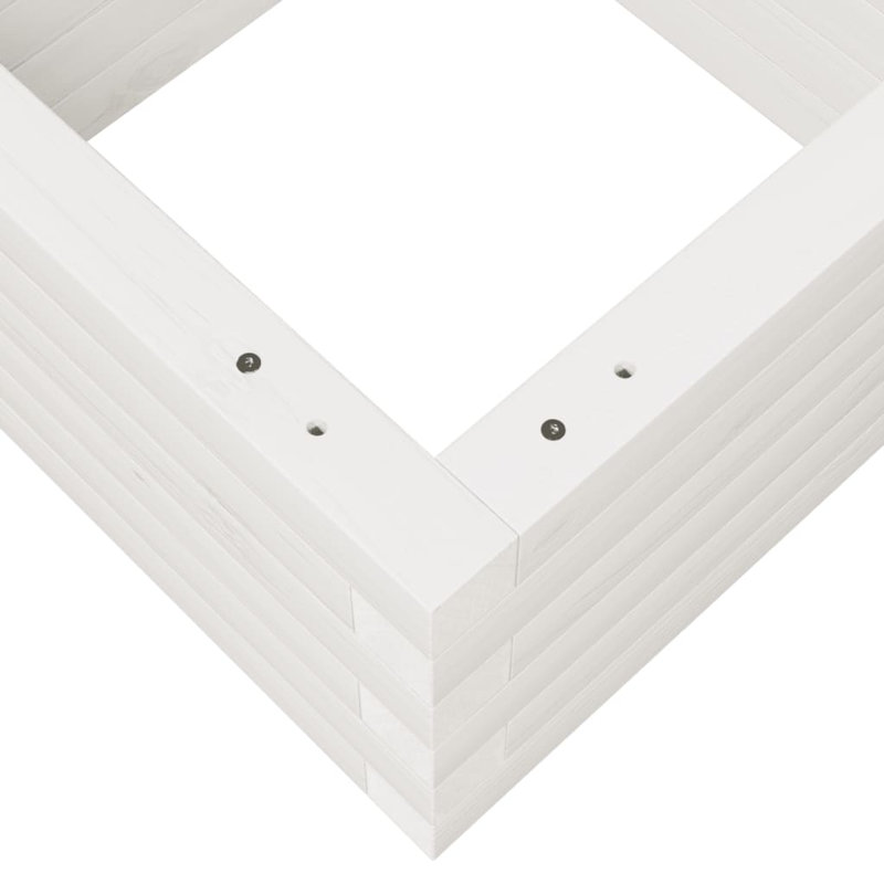 Amiela Planter Box, White , 23cm H x 40cm W x 40cm D
