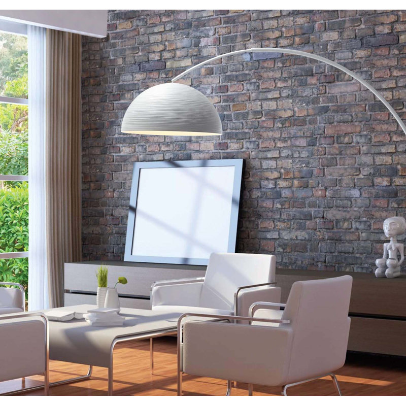 Tyrone LED Armed Sconce, White lacquer