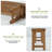 Farmhouse Brown Solid Wood Dining Bench