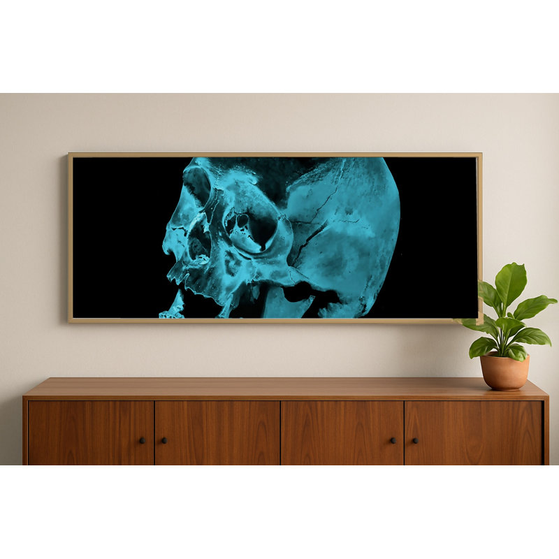 Gibbs X-Ray Photography Print, 18.5" H x 50.5" W, Natural Oak