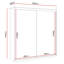 Arrollo Sliding Door Wardrobe with Mirror