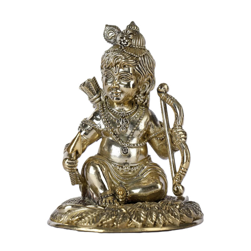 Petite statue en laiton Ram Lalla
