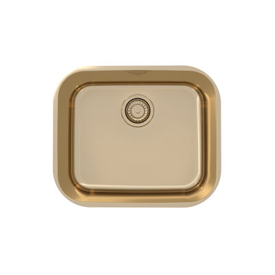 Belfry Kitchen Bergh 428mm W Single Bowl Inox Monarch Kitchen Sink 0