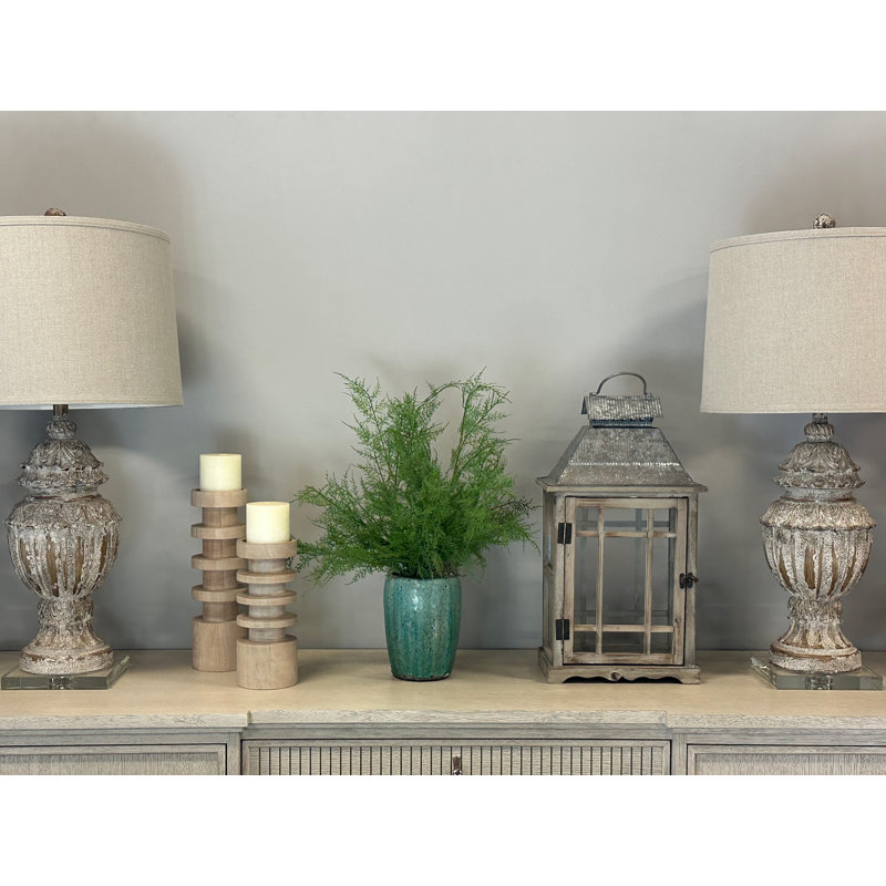 Mendell Faux Fern Plant in Ceramic Vase