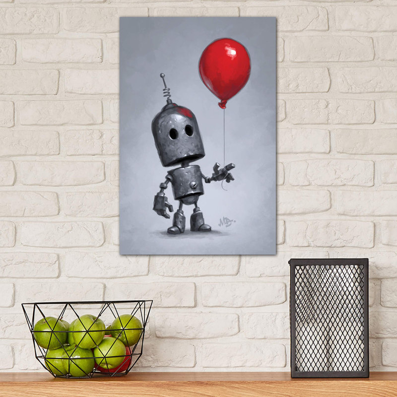 The Red Balloon by Matt Dixon - Wrapped Canvas Print, 30.48 cm H x 45.72 cm W