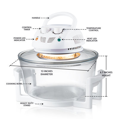 Friteuse à air / cuiseur à convection infrarouge NutriChef