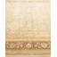 Tapis unique en laine ivoire / brun / beige 6 pi 1 po x 9 pi 1 po Mogul