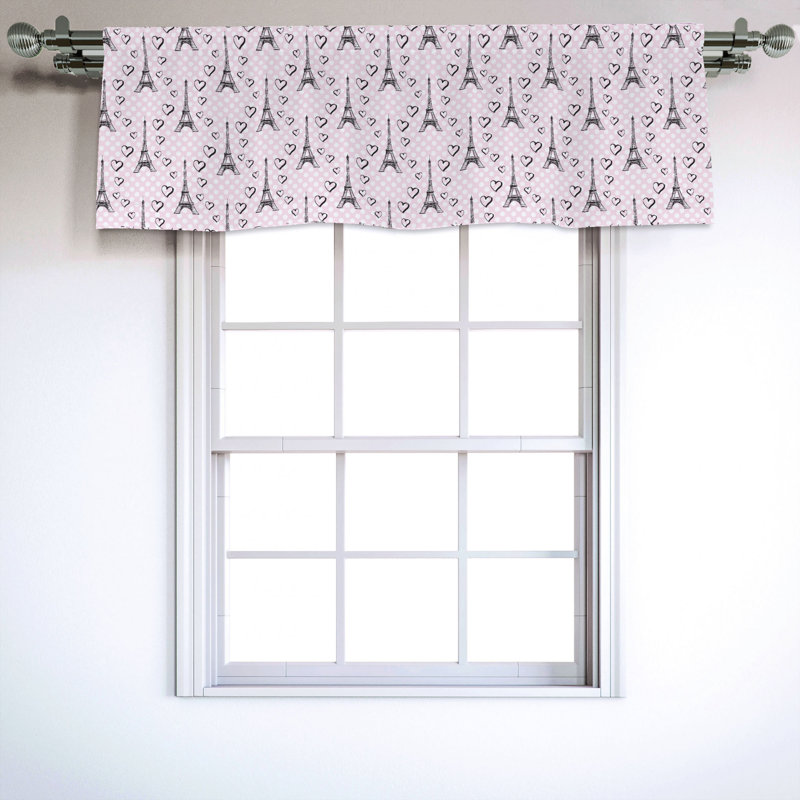 Sateen Ruffled Window Valance