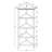 4-Shelf Tall Wood Corner Bookcase With Open Bookshelves-1145597187