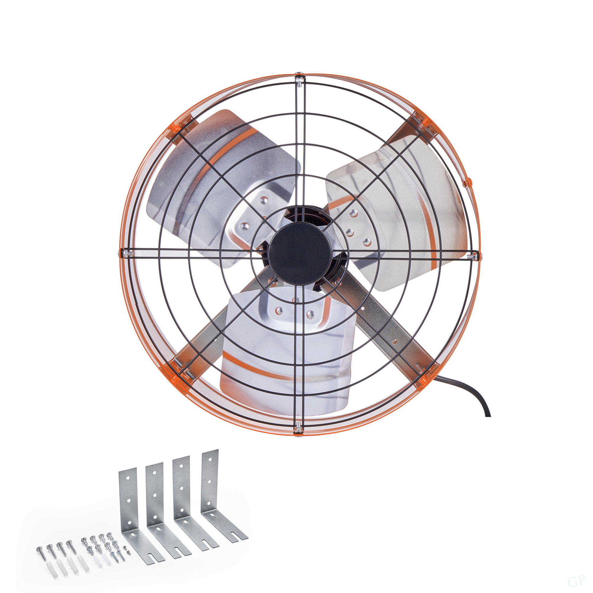 Track Fans Go Peak Track Gable Mount Fan 1650 CFM Attic Exhaust Fan With ...
