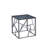 Azor Glass Top Frame End Table