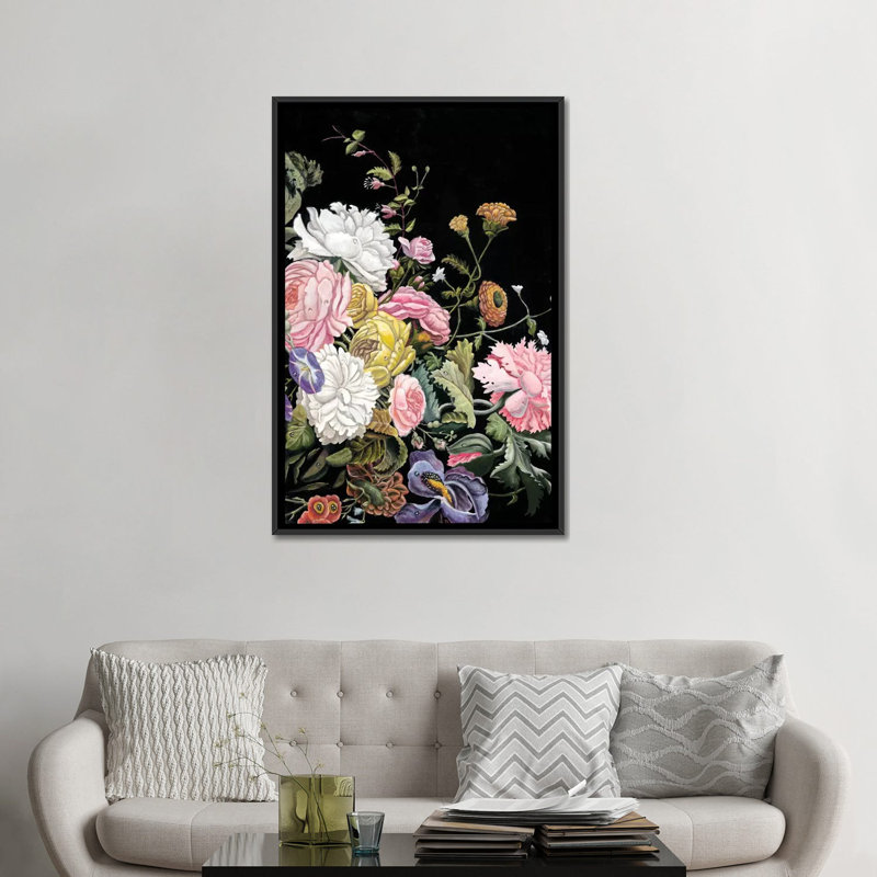 « baroque diptych ii », impression sur toile, H 26 po x l 18 po x P 1,5 po, Toile avec cadre flottant noir, Pas de tapis