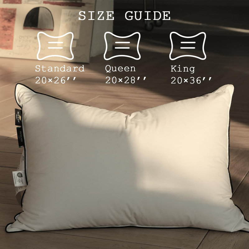 Coussin en duvet HYVIF Luxury, Grand lit