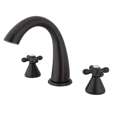 Double Handle Deck Mounted Roman Tub Faucet