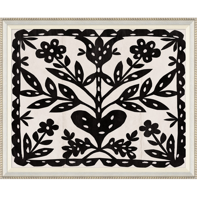 «Black Flower» par Paule Marrot - reproduction d'un seul cadre