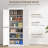 72.5" Kitchen Pantry Storage Cabinet