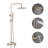 3 Function Tub and Shower Faucet Combo, 9" Rain Shower Head with Hand Held Sprayer and 180°Swivel Tub Filler with Rough-in Valve-92697787