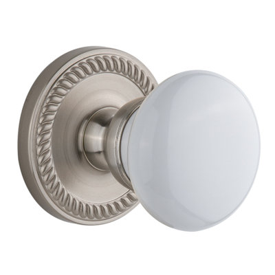 Grandeur Newport Rosette Double Dummy with Hyde Park Door Knob