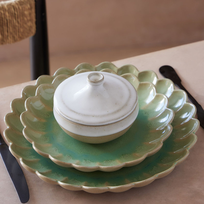 Salad Plate Marrakesh, Eucalyptus Green