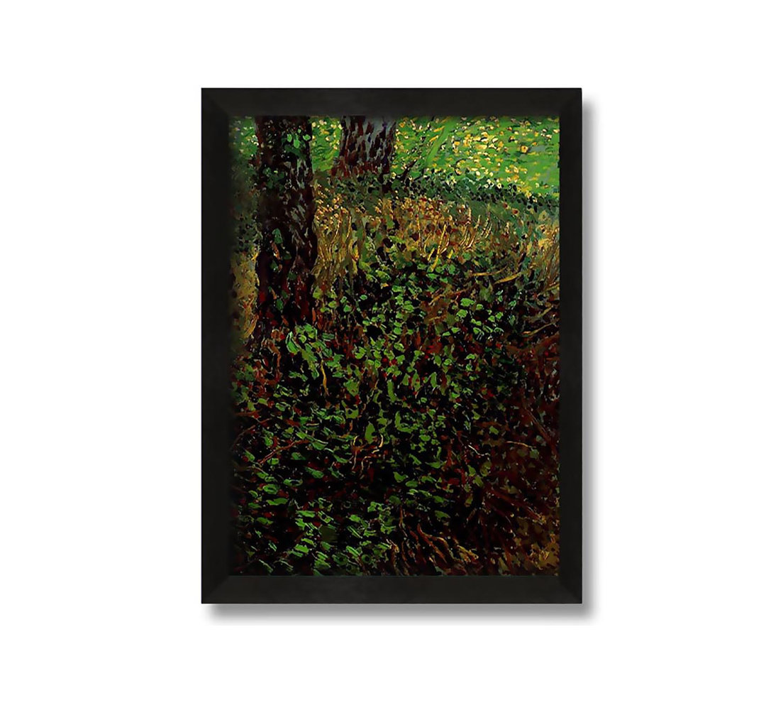 Gerahmtes Leinwandbild Van Gogh Undergrowth von Vincent Van Gogh