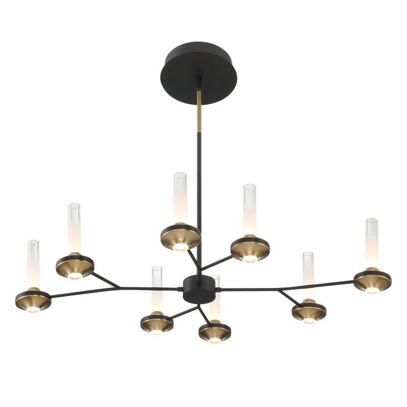 Lustre 16 lumières Torcia, Noir, noir, noir, noir