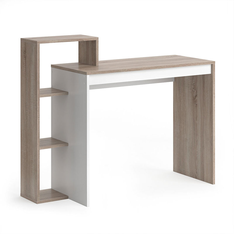 Valda Writing Desk, White/Sonoma Oak