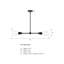 Luminaire suspendu moderne Spoutnik à 2 lumières