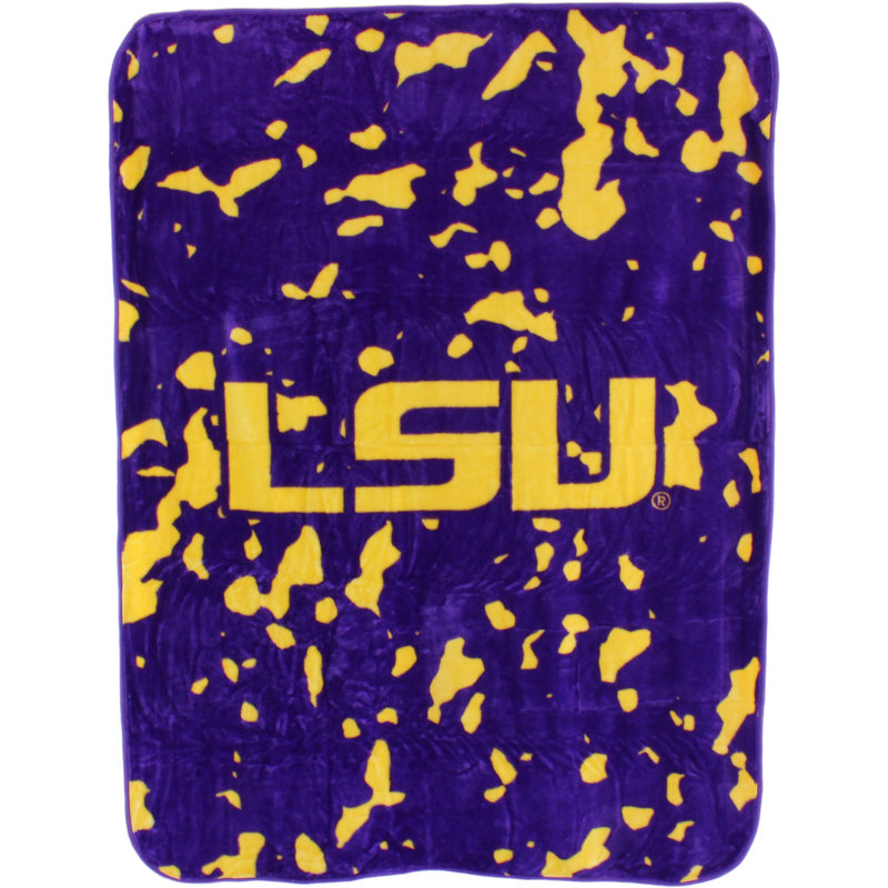 NCAA Knitted Throw Blanket, Louisiana State University