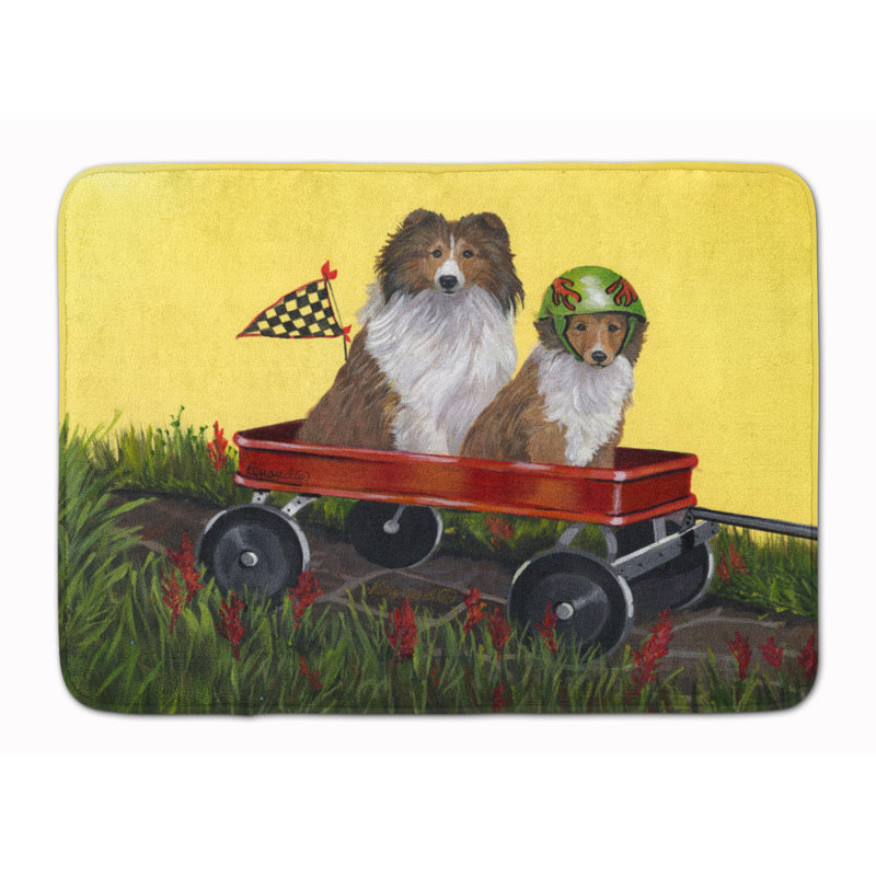 Tapis pour salle de bain Sheltie Sheepdog Express