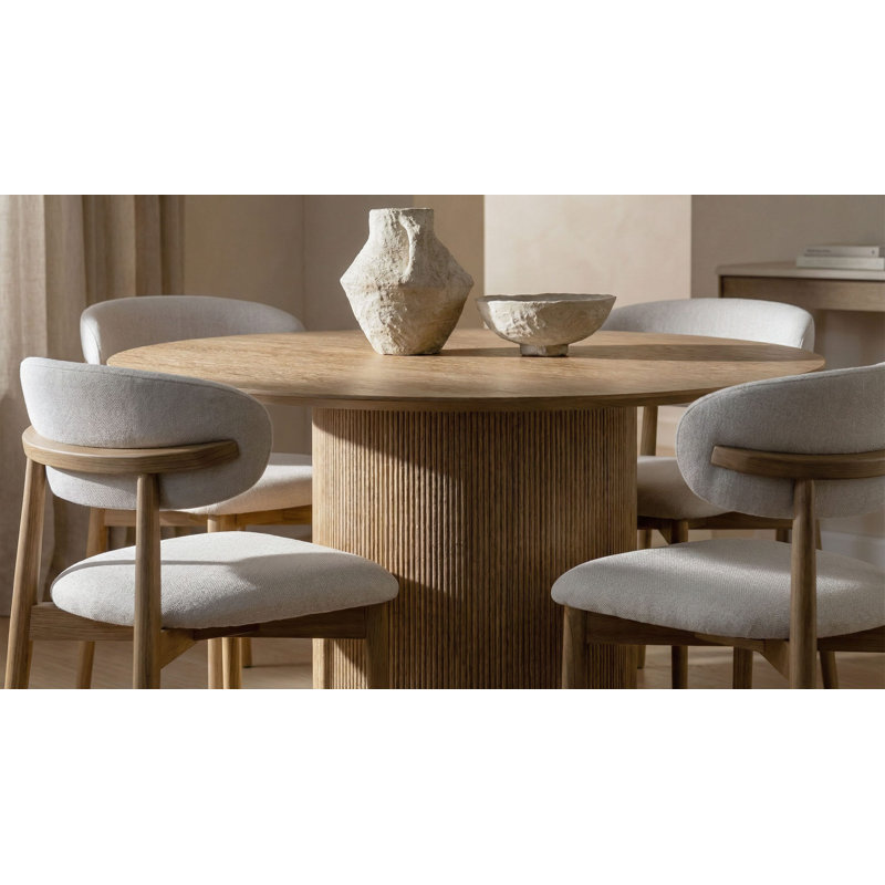 Vienna Dining Table, Natural, 30" H x 53.15" L x 53.15" W